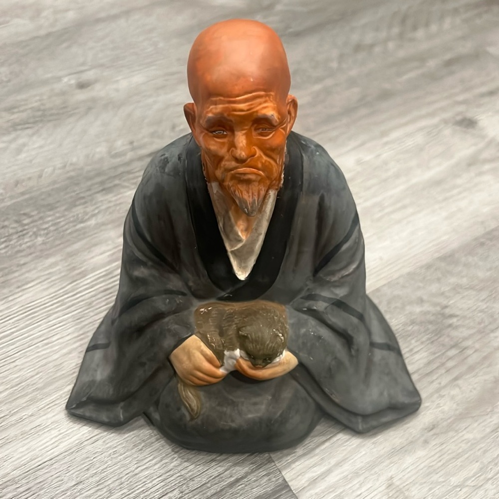 Hakata Urasaki-style porcelain figure, EUC